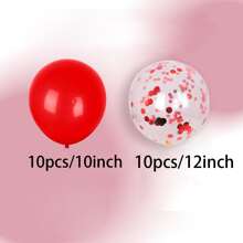10/20/30 pezzi Set di palloncini in metallo blu/argento/oro/rosso e palloncini coriandoli multicolori, lattex elio, adatti per decorazioni di feste di compleanno e laurea