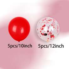10/20/30 pezzi Set di palloncini in metallo blu/argento/oro/rosso e palloncini coriandoli multicolori, lattex elio, adatti per decorazioni di feste di compleanno e laurea