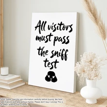 1pc Funny Dog Word Art, Wall Art, Typography Poster, Apartment Aesthetic, Printable Wall Art, Canvas Prints, Pet Lover Gift, Black & White Quote Print. | With Or Without Frame, Room Decor, Home Decor, College Dorm Apartment Decor, Gifts For Wall Decoration In Hotel, Home, Living Room, Bedroom, Bathroom And Office