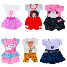 Assorted Kit 10 Pieces Baby Girl Clothes - 5 T-Shirts And 5 Shorts - 5 Sets Of Clothes For Baby Girls 0-12 M - Nhiều màu - Xem 2