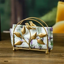 Art Deco Tissue Box - Gold Finish Metal Holder For Coffee Tables & Minibars, Vintage Champagne Rack Style Decor (5-Star Hotel Aesthetic Desk Must Have)