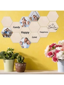 Holz-Hexagonal-Achterbahn zum Selbermachen für Zuhause - perfekt für Partys! Ostergeschenke, Neujahrgeschenke, Innendekorationen, Tisch-Arrangements, Wand-Heimwerker-Deko, die beste Wahl für Weihnachten, Schulanfang, Schulmaterial