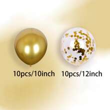 10/20/30 pezzi Set di palloncini in metallo blu/argento/oro/rosso e palloncini coriandoli multicolori, lattex elio, adatti per decorazioni di feste di compleanno e laurea