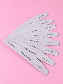 3支/5支/10支/25支/50支装灰色薄木质指甲锉 - 100/180/240目双面砂纸指甲锉，可水洗，可重复使用，适用于天然指甲和亚克力指甲的美甲工具，家用和沙龙美甲用品，美甲工具，美甲艺术工具，返校季，指甲，美甲工具（适用于贴片指甲） - 彩色 - 查看 8