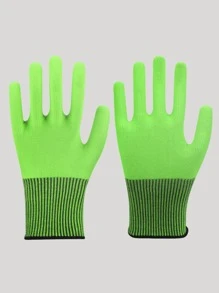 5 sztuk fluorescencyjnych kolorowych rękawic roboczych, zielone lekkie oddychające rękawice ogrodnicze, cienkie oddychające rękawice ochronne, odpowiednie do cięcia, gotowania, dla mężczyzn i kobiet