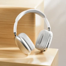 Audífonos Inalámbricos,Bluetooth,Conexión 5.0, Micrófono Incorporado para Llamadas, Conexión De Cable 3.5 mm, Batería hasta 10 Horas, Bluetooth/tarjeta SD/con cable - Plateado - Ver 2