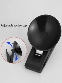 2pcs Car Interior Window Clip-On Black Suction Cup Holder, Plastic Suction Cup Detachable Bracket, Suitable For Sunshade, Towel, Ticket And More - Multicolor - View 7