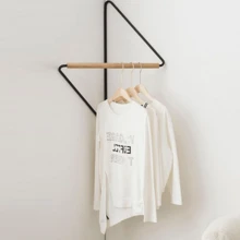 1pc Nordic Wall Corner Coat Rack, Designer Clothes Hanger, Creative Art Decorative Corner Shelf - Multicolor - View 7