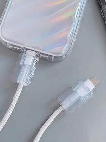 10pcs Phone Charging Cable Sleeve: Protect Your Cable From Breakage And Disconnection Compatible With Apple And Android - Multicolor - View 4