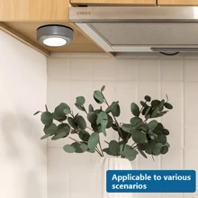 1pc/4pcs/10pcs Battery Powered Stick On Lights, Push/Pull Lights, Wall Sconce Lights, Spotlights, Suitable For Cabinet, Closet, Hallway, Kitchen, Bathroom, Utility Room, Wireless Touch Control