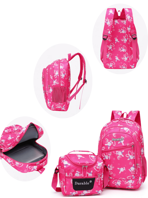 2pcs/Set Fashionable And Versatile Large Capacity Backpack, Suitable For School, Graduation, Travel, Commute, And Various Occasions