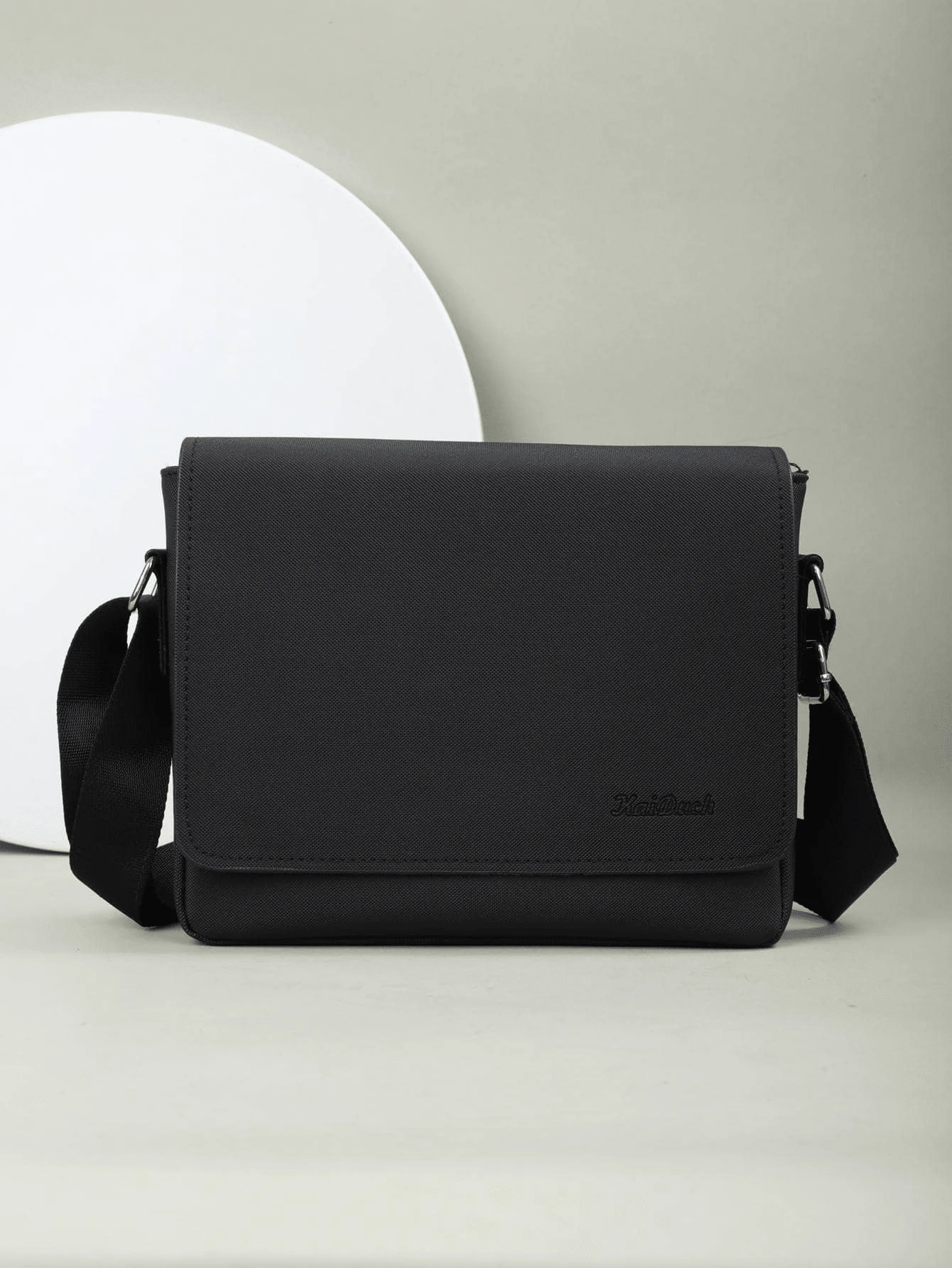 HOVI'S 休闲翻盖斜挎包，商务通勤便携单肩包，邮差包，旅行轻便大容量手提包，单肩包，男士斜挎包 情人节