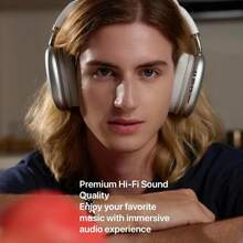 Audífonos Inalámbricos,Bluetooth,Conexión 5.0, Micrófono Incorporado para Llamadas, Conexión De Cable 3.5 mm, Batería hasta 10 Horas, Bluetooth/tarjeta SD/con cable - Plateado - Ver 5