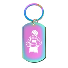 Customized Volleyball Keychain - Personalized Stainless Steel Name And Number, Women Sports Rectangular Charm, Perfect Gift For Club Players And Sports Enthusiasts,Dawg,Engraved, Sequines,Stainless,Vintage,Casual,Unisex,Hipster,Old Money,Stylish,Custom,Personalized,Unique,Customized,Ideal Gifts For Him,Ideal Gifts For Her,Boyfriend,Girlfriend,Family,Friends,Grandparents,Children,Her,For Anniversaries,For Birthdays,For Weddings,For Graduation,For Housewarming,Personalized Gifts For Women/Men,Personalized/Customized Keychain - Multicolor - View 17