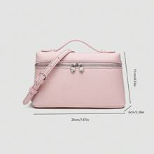 Bolsa de almuerzo de moda LP19, nueva bolsa de mano de modelo primavera/verano 2025 para mujer, bolso de hombro estilo tote y bandolera pequeño