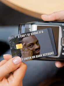 1 件趣味人物小芯片卡贴纸，PVC 耐用，保护隐私，防刮擦，适用于信用卡、银行卡、交通卡、校园卡等 DIY 装饰，返校，学校用品 - 彩色 - 查看 1