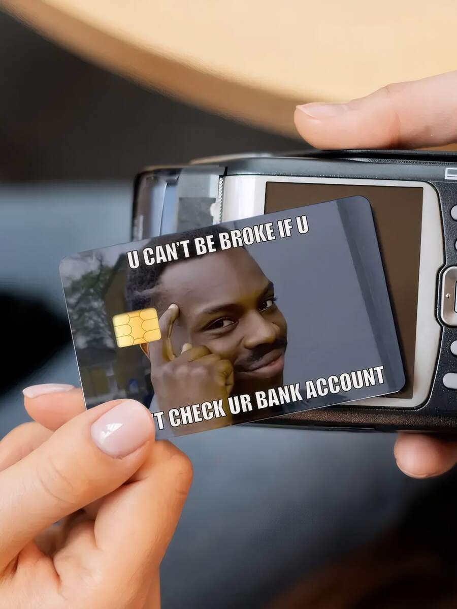 1 件趣味人物小芯片卡贴纸，PVC 耐用，保护隐私，防刮擦，适用于信用卡、银行卡、交通卡、校园卡等 DIY 装饰，返校，学校用品 - 彩色 - 查看 1