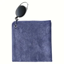 Advanced Golf Towel - , Highly Absorbent, Dual-Purpose Cleaning Cloth With Retractable Hook For Golfers