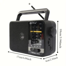 SENBOWE Portable Radio AM FM,Transistor Radio AM FM RadioPortable With Loud Speaker,Small Radio Battery Powered OrDC UsB, Suitable For IndoorOutdoor And Emergency Use 800mAh