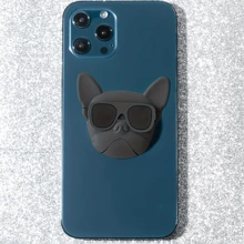 Funda de teléfono Kugou con soporte plegable - Fácil de usar, instalación conveniente, ángulo ajustable, práctico y elegante, duradero, se adapta a todos los modelos de teléfonos, compacto y portátil compatible con iPhone, teléfonos Android, regalo para cumpleaños, familia, amigos Agarre de teléfono de empuje-tracción, soporte de teléfono, accesorios de teléfono