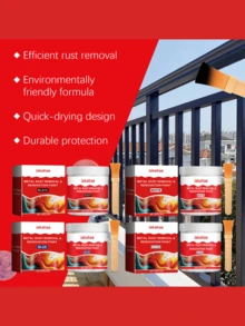 Pintura antioxidante a base de agua para metal, imprimación resistente al agua y al óxido para renovación, pintura firme, disponible en varios colores - Multicolor - Ver 6