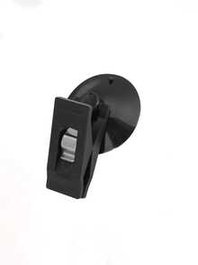 2pcs Car Interior Window Clip-On Black Suction Cup Holder, Plastic Suction Cup Detachable Bracket, Suitable For Sunshade, Towel, Ticket And More - Multicolor - View 9