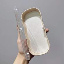 Boîte miroir en forme de nœud d'amour, design de boîte à succion magnétique transparente et résistante à la pression avec nuage. Boîte de rangement rétro pour lunettes de vue et de soleil, parfaite comme cadeau mignon pour anniversaire, révélation de sexe, anniversaire, mariage, fête, cadeau idéal pour collègues, amis et famille, rentrée scolaire