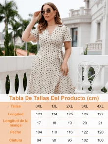 Plus Size Dresses - Beige - View 4