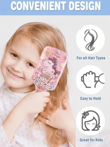 6pcs/Children's Cartoon Sticker, 200ml High Pressure Continuous Spray Bottle, Ultra-Fine Fog Hair Care Bottle, Makeup Watering Spray Bottle, Square Transparent Cartoon Children's Comb, Smooth Comb, Household Hair Care Comb, Scalp Massage Comb, Bubble Ball Plastic Comb, Hair Care Tip Tail Comb, Three Rows Of Combs, Double Hair Comb Modeling, Brush, Eyebrow Pencil, Makeup Hair Bun Cover, Brush The Best Personalized Gift For Your Girl