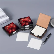 Scatola di adesivi decorativi a motivi senza strass, stile artistico, utilizzabile per conservare note e per decorare la scrivania. Le note adesive includono 160 pagine firmate, una cancelleria versatile per prendere appunti e tenere traccia delle attività quotidiane