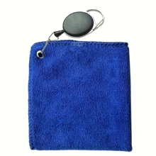 Advanced Golf Towel - , Highly Absorbent, Dual-Purpose Cleaning Cloth With Retractable Hook For Golfers