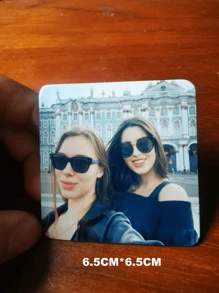 1/3 pezzi Calamite per frigorifero personalizzate con foto spesse - Calamite dure personalizzate con foto - Calamite per frigorifero rosa glitter - Retro magnetico nero - Perfetto regalo di decorazione per la casa, San Valentino, regali per lei, regali per lui, regali per mamma, regali per amici, decorazione per la casa, decorazione, regali personalizzati, regali su misura, articoli essenziali per matrimoni