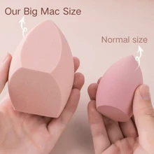 1 pezzo Spugna per trucco rosa alla moda e di grandi dimensioni, Mega espanditore per trucco, in materiale idrofilo che si espande in acqua, per trucco veloce, morbido e amico della pelle, pennello per fondotinta, riutilizzabile senza perdita di peli, alta densità e reattività, prodotto top per il make-up.