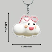 1 pieza Llavero personalizado de acrílico con foto y texto, llavero de pareja personalizado, regalo de aniversario único