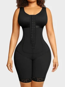 1 Pc Women Plus Size Colombian Body Shaper , Fajas Tummy Control Shapewear, Butt Lifter Shapewear Bodysuit,Thigh Slimming Jumpsuit ,Enhancer High Compression Full Body Shaper Underwear,Corset Top,Suitable For Various Occasions ﻿