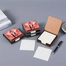 Scatola di note adesive con decorazione artistica, senza diamanti, adatta per conservare appunti e decorare la scrivania. Il blocco note adesivo ha 160 pagine personalizzate, un articolo di cartoleria versatile per prendere appunti e annotare compiti quotidiani