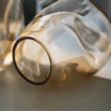 Vaso de vidro grosso primeira linha flores, decoração, sala - Multicolorido - Visão 3