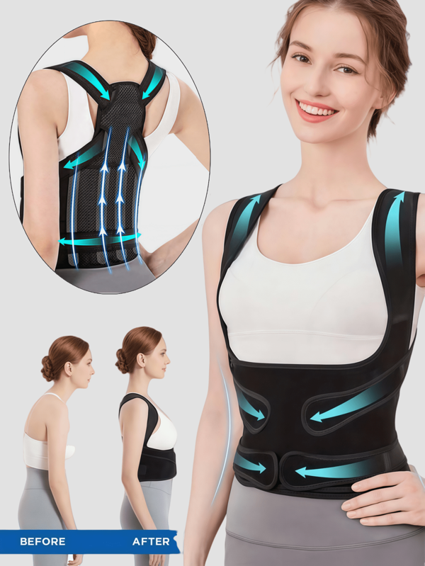 Unisex Adjustable Shoulder Strap, Comfortable And Breathable Design, Enhances Body Confidence, Lightweight And Flexible, Ideal For Daily Wear, Office Use, Sports And Fitness