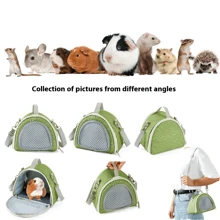 Bolso de hombro de malla transpirable para mascotas pequeñas, adecuado para hámsteres, conejos, erizos, ratas, ardillas