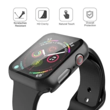 Bumper Case Cover With 3D Tempered Glass Compatible With Smartwatches Of The Same Size 38/40/42/44 - màu đen - Xem 6
