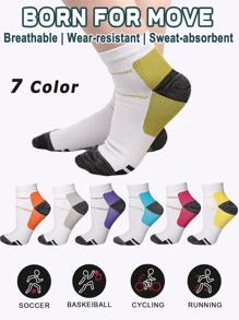 7/1 Pair Ankle Compression Socks Performance Comfort Cushion No Show Socks For Men & Women, Blister Resist Athletic Tab Socks For Running Outdoor