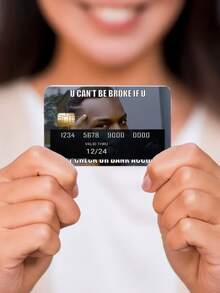 1 件趣味人物小芯片卡贴纸，PVC 耐用，保护隐私，防刮擦，适用于信用卡、银行卡、交通卡、校园卡等 DIY 装饰，返校，学校用品 - 彩色 - 查看 6