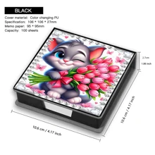 Blocco note adesivo senza strass, in stile artistico, utilizzabile per conservare note e decorare la scrivania. Il blocco note adesivo ha 160 pagine firmate, una cancelleria versatile per prendere appunti e svolgere attività quotidiane
