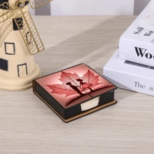Scatola di note adesive con decorazione artistica, senza diamanti, adatta per conservare appunti e decorare la scrivania. Il blocco note adesivo ha 160 pagine personalizzate, un articolo di cartoleria versatile per prendere appunti e annotare compiti quotidiani