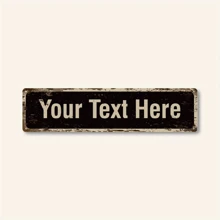 1pc Customized Street Sign Metal Arrow Direction Plaque, Outdoor Name Plate Custom Gift