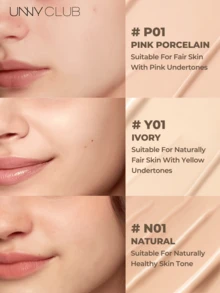 UNNY CLUB 感官无瑕持久气垫粉底霜 - Y01象牙色 - 查看 2