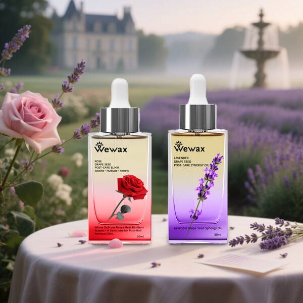 WEWAX 30ml After-Wax & After-Shave Care Oil – Rose/Lavender Scent, Soothing Moisturizing Oil For Sensitive Skin, Fast-Absorbing & Non-Greasy, For Women & Men, Full Body Use, Post-Hair Removal Or Shaving Relief, Travel-Friendly