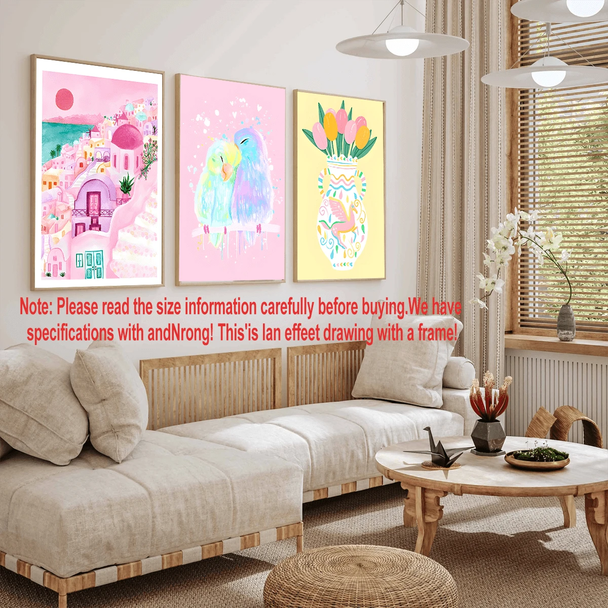 3 件，虎皮鹦鹉爱绘画画卧室装饰墙艺术卧室多彩装饰粉色装饰粉色印花可爱动物育儿室装饰，带框架的墙艺术，墙艺术，海报，帆布材料（可选框架），房间装饰，卧室装饰，墙壁装饰，浴室装饰，客厅装饰，办公室装饰