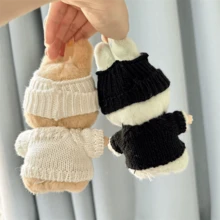 圣诞礼物（仅衣服）]第一代/第二代盲盒拉布拉布派对娃娃衣服，拉布拉布爱心毛衣，熊标志帽子（不含娃娃） - 彩色 - 查看 10