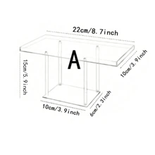 Acrylic Dessert Display Stand Set, Clear Acrylic Cupcake Stand For Cupcakes, Sweets, Pastries, Food Trays, Cookie Dessert Plates, Service Trays, Pedestal Base, Suitable For Weddings, Birthday Parties
